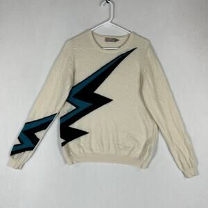 Brodie 100% Cashmere Sweater Women's Size Large Long Sleeve Pullover Top Beige